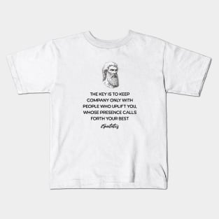 Epictetus Stoicism Quote Kids T-Shirt